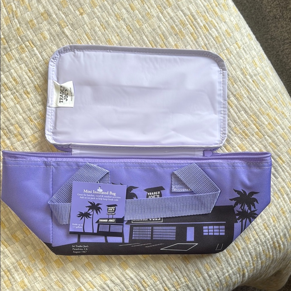 Trader Joe's Purple Mini Insulated Bag